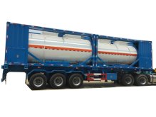 Contenedores de tanque de ácido de corrosión clase 8 personalizados 20FT 40FT profesional para combustible, transporte por carretera ácido con bomba de motor