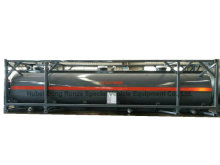 Custermizing Road ISO Tank Containers 40FT para Soda Cáustica Líquida (Naoh Max 50%; Blanqueador Naocl 15% y Ácido HCl 35%, 26000L-40, 000L